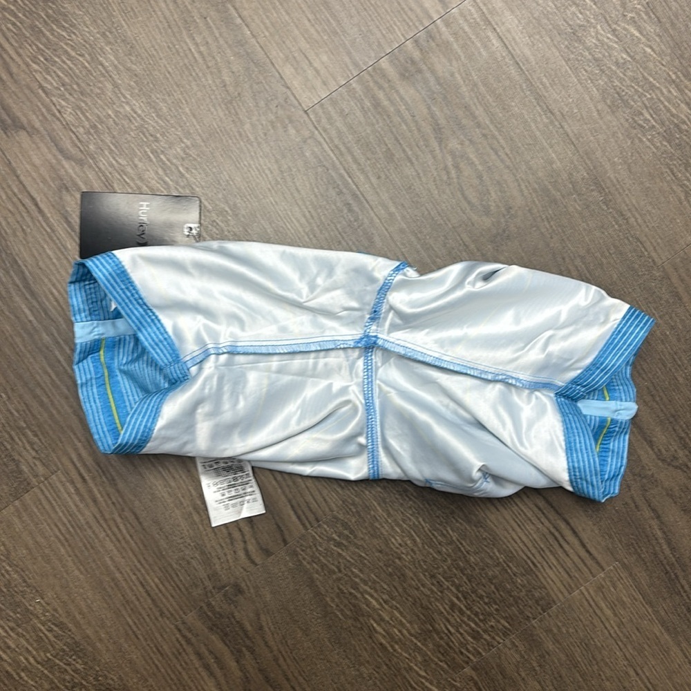 NWT Hurley Boy’s Sz 7 Indigo Blue Striped Shorts. Light. Silky soft. - Picture 10 of 12